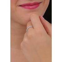 TI SENTO-Milano 12268ZI Ring zilver-zirconia wit 1,5 mm - thumbnail