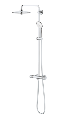 Grohe Euphoria 260 regendoucheset met 6 straalsoorten en thermostaatkraan Ø26cm chroom