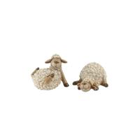 Beeldje Schaap beige klein 14x11,5x7,5cm - thumbnail