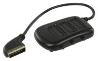 3-weg scart splitter zwart 0.50m - thumbnail