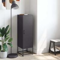 Hoge kast 36x39x123 cm staal zwart - thumbnail