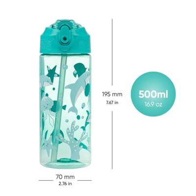 Baagl Dolfijn Drinkfles 500ml met Rietje