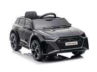 Audi RS6, 12-volt elektrische kinderauto met rubberen banden, leren zitje en meer! - thumbnail