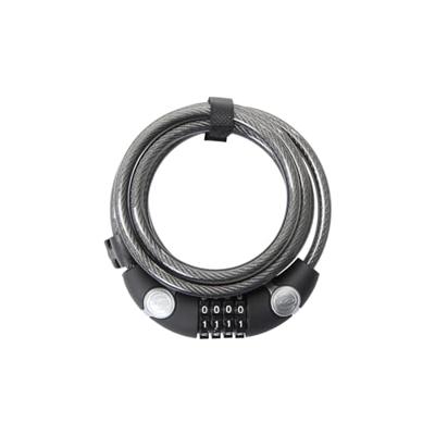 CONTEC cijfer-spiraal-kabelslot "ecoloc" ct coiled cab.lock ecoloc 10mm x 185cm black