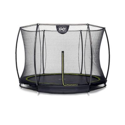 EXIT Silhouette inground trampoline ø244cm met veiligheidsnet - zwart