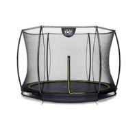 EXIT Silhouette inground trampoline ø244cm met veiligheidsnet - zwart - thumbnail