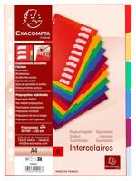Tabbladen exacompta 225x297mm 11gaats 6delig ass | 25 stuks - thumbnail