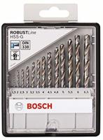 Bosch Accessoires 13-delige Robust Line metaalborenset HSS-G, 135° 1,5; 2; 2,5; 3; 3,2; 3,5; 4; 4,5; 4,8; 5; 5,5; 6; 6,5 mm, 135° 13st - 2607010538 - thumbnail