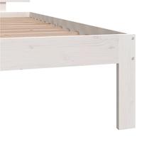 Bedframe massief grenenhout wit 100x200 cm - thumbnail