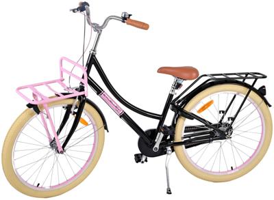 Volare excellent kinderfiets - meisjes - 24 inch - zwart - 3 versnellingen
