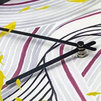 Wandklok 30 cm - Geruisloos - Grijs - Kunststof - "Koi" - thumbnail