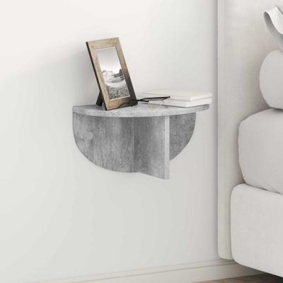 Wandplank 2 pcs Beton Grijs 38 x 19 x 19 cm Bewerkt hout Wandplank 2 pcs Beton Grijs 38 x 19 x 19 cm Bewerkt hout