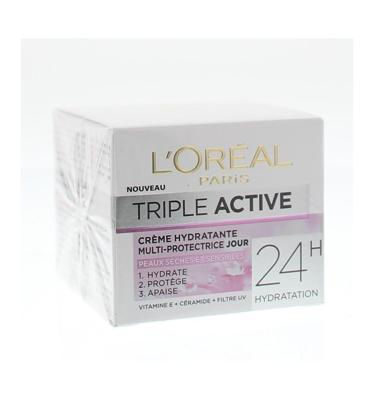 L'Oreal Paris Dermo expertise triple active droog/gev dagcreme 50 Milliliter