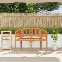 Bananenbank 120 cm massief teakhout - thumbnail