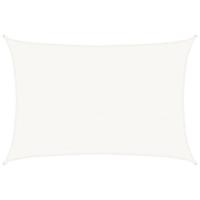 VidaXL Zonnezeil 160 g/m² 4x5 m hdpe wit - thumbnail