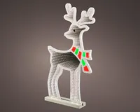 Lumineo kerstverlichting LED Infinity lights hert buiten 85cm, koel wit - thumbnail