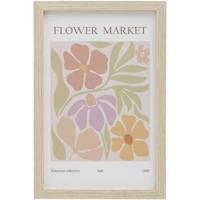 Poster Flower Market - MDF/glas - 30x20 cm - Leen Bakker - thumbnail