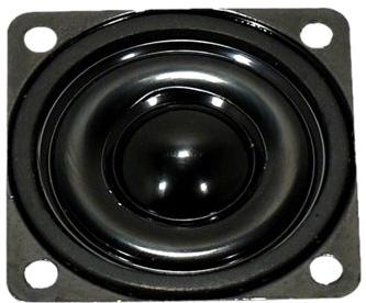 Visaton K 40 SQ - 8 Ohm 1.6 inch 4 cm Mini-luidspreker 0.5 W 8 Ω Kunststof membraan