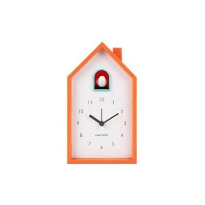 Karlsson Alarm Klok Modern Cuckoo Bright oranje