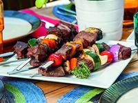 Weber kebabset 5 spiesen en houder - thumbnail