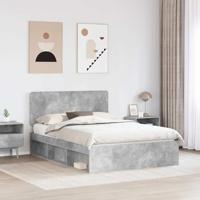 Bedframe Concerte Grijs 150 x 200 cm Massief grenenhout - thumbnail