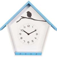 NeXtime klok 3109bl cuckey, 30.5x33x11 cm, wall, blue/white - thumbnail