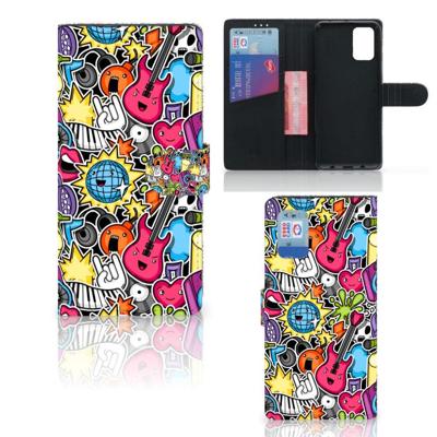 Samsung Galaxy A02s | M02s | Wallet Case | met Pasjes | Punk Rock
