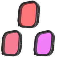 Telesin duikfilters voor GoPro 9/10/11/12/13 - rood/roze/magenta filterkit - thumbnail