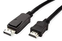 VALUE DisplayPort kabel DP - HDTV, M/M, zwart, 1 m - thumbnail