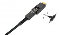 Manhattan 355537 HDMI-kabel HDMI Aansluitkabel HDMI-A-stekker, HDMI-micro-D-stekker 50 m Zwart 4K UHD - thumbnail