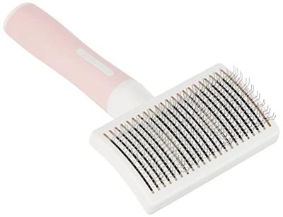 Zolux anah slickerborstel intrekbaar roze / wit