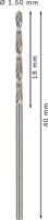 Bosch Accessoires Metaalboren HSS-G, Standard 1,5 x 18 x 40 mm 10st - 2608595050 - thumbnail