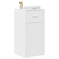 Dressoir met lade Wit 38 x 34,5 x 75 cm Bewerkt hout - thumbnail
