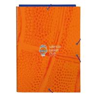 Map Valencia Basket M068 Blauw Oranje A4 - thumbnail