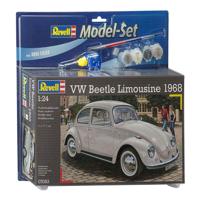 Revell model set - volkswagen beetle limousine 68 - incl. basiskleuren verf - thumbnail