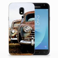 Samsung Galaxy J3 2017 | Siliconen hoesje | met foto Vintage Auto - thumbnail