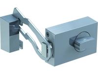 Basi 1304-0205 Extra deurslot met vergrendelbeugel Zilver - thumbnail