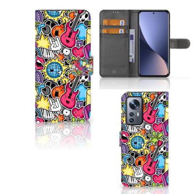 Xiaomi 12 Pro | Wallet Case | met Pasjes | Punk Rock