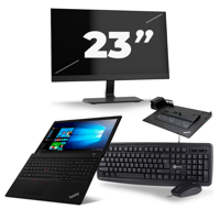 Lenovo Thinkpad L590 - Intel Core i5-8e Generatie - 15 inch - 16GB RAM - 256GB SSD - Windows 11 + 1x 23 inch Monitor - thumbnail