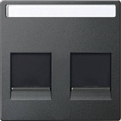 Merten MEG4564-0414 Netwerkdoos Afdekking Antraciet 1 stuk(s)