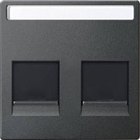 Merten MEG4564-0414 Netwerkdoos Afdekking Antraciet 1 stuk(s) - thumbnail