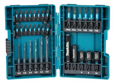 Makita B-66896 Boor-en Slagschroefbitset 33-delig - thumbnail