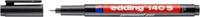 Edding Foliestift 140 S permanent pen super fine 4-140001 Zwart - thumbnail