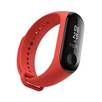 Xiaomi Mi band 3 / 4 / 5 / 6 / 7 bandje OneColor - Rood - thumbnail