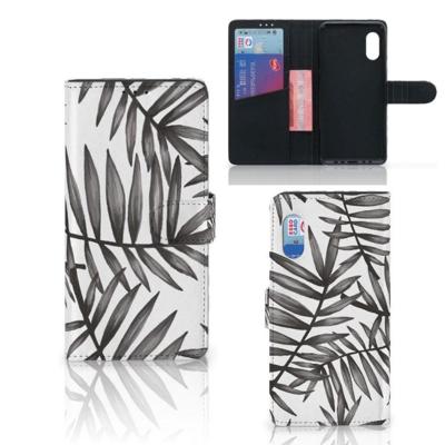 Samsung Xcover Pro Hoesje Leaves Grey Samsung Xcover Pro Hoesje Leaves Grey