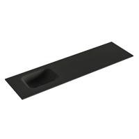 MONDIAZ LEX Urban solid surface inleg wastafel voor toiletmeubel 110cm. Positie wasbak links - thumbnail