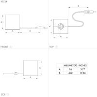 Eglo TafellampPrestwick 2 Donker hout - 43734 - thumbnail