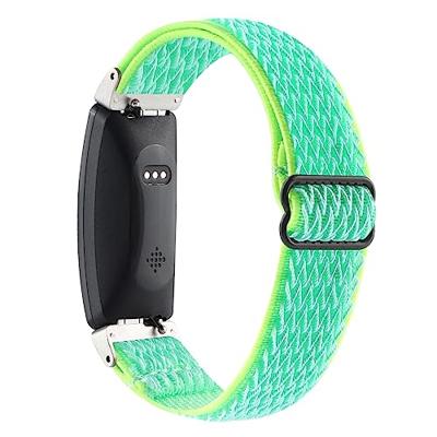 FitBit Inspire 2 & Ace 3 Elastische solo loop nylon bandje - Mint groen FitBit Inspire 2 & Ace 3 Elastische solo loop nylon bandje - Mint groen