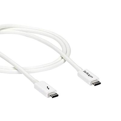 StarTech.com Thunderbolt 3 USB-C kabel - 20Gbps - Thunderbolt, USB en DisplayPort compatibel - 1m - wit
