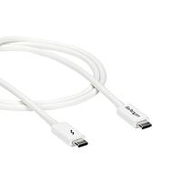 StarTech.com Thunderbolt 3 USB-C kabel - 20Gbps - Thunderbolt, USB en DisplayPort compatibel - 1m - wit - thumbnail